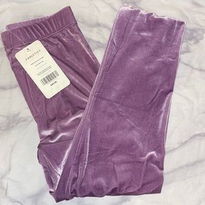 Fabletics x Vanessa Hudgens Purple Velvet Leggings